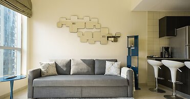 Contemporary One Bedroom with Full Marina View
