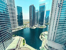 Lake View Brand New Studio in X1 Tower JLT - LND