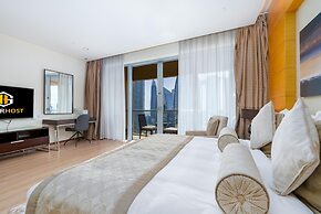 SuperHost - Spacious Studio With Direct Burj Khalifa View I Address Du