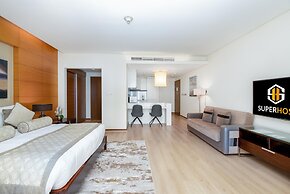 SuperHost - Spacious Studio With Direct Burj Khalifa View I Address Du