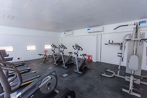 Zen studio with panorama city views