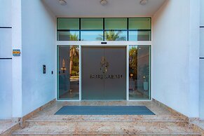 Zen studio with panorama city views