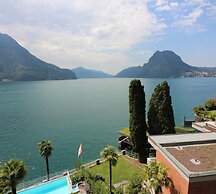 Lugano Blue Marine On Lake Shore