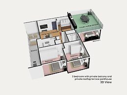 Sanders Elgio - Neat 3-bdr Apt With Rooftop