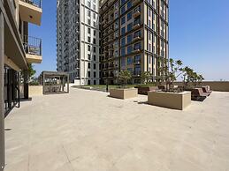 Modern Boho 1BR Sleeps4 Balcony Pool Gym Dxbhills