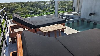 Jungle Loft in Aldea Zama l Pool l Grill