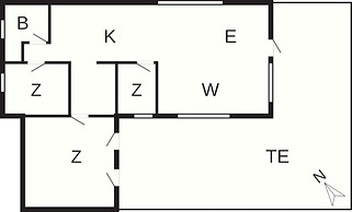 6 Person Holiday Home in Jerup