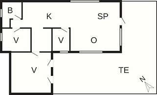 6 Person Holiday Home in Jerup