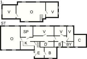 10 Person Holiday Home in Karby