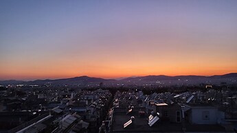 Rooftop Studio With Acropolis and sea View