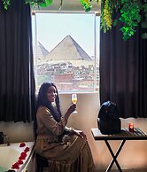 Pharaoh pyramids view