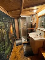 Yurt Located in a Little oak Grove