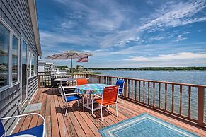 Deck & Beach Access: Waterfront Cape Cod Cottage