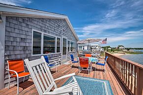 Deck & Beach Access: Waterfront Cape Cod Cottage