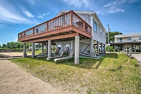 Deck & Beach Access: Waterfront Cape Cod Cottage