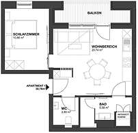 Tevini Alpine Apartments - Schmittenblick