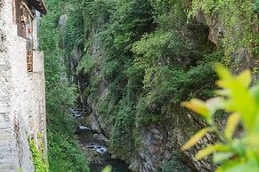 Terrace on Orrido di Nesso Waterfall