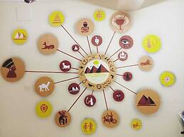 Nefertiti pyramids view -