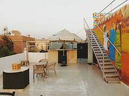 Nefertiti pyramids view -