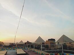 Nefertiti pyramids view -
