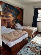 Nefertiti pyramids view -