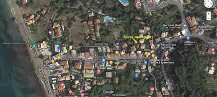 Spiros Apartments on Agios Gordios Beach Corfu Greece